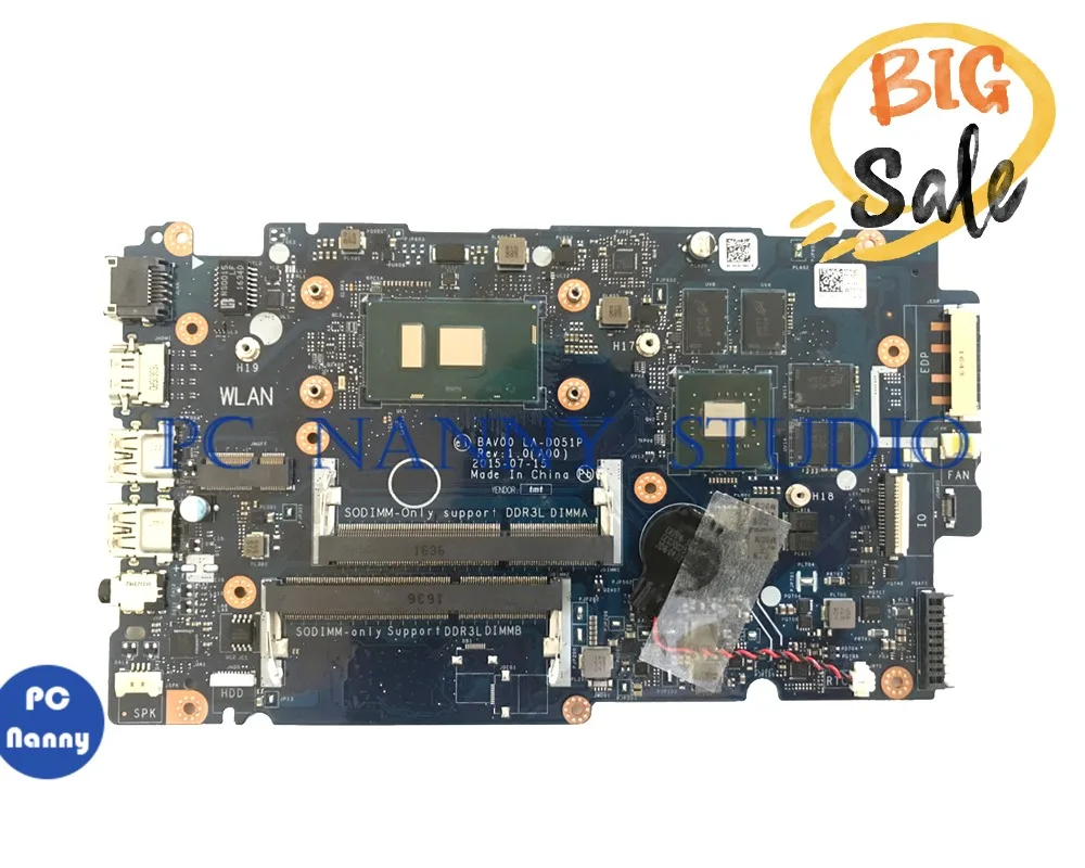 PCNANNY LA-D051P for DELL 5557 5457 Laptop motherboard SR2EY i5-6200u DDR3L notebook mainboard tested
PCNANNY LA-D051P for DELL 5557 5457 Laptop motherboard SR2EY i5-6200u DDR3L notebook mainboard tested
