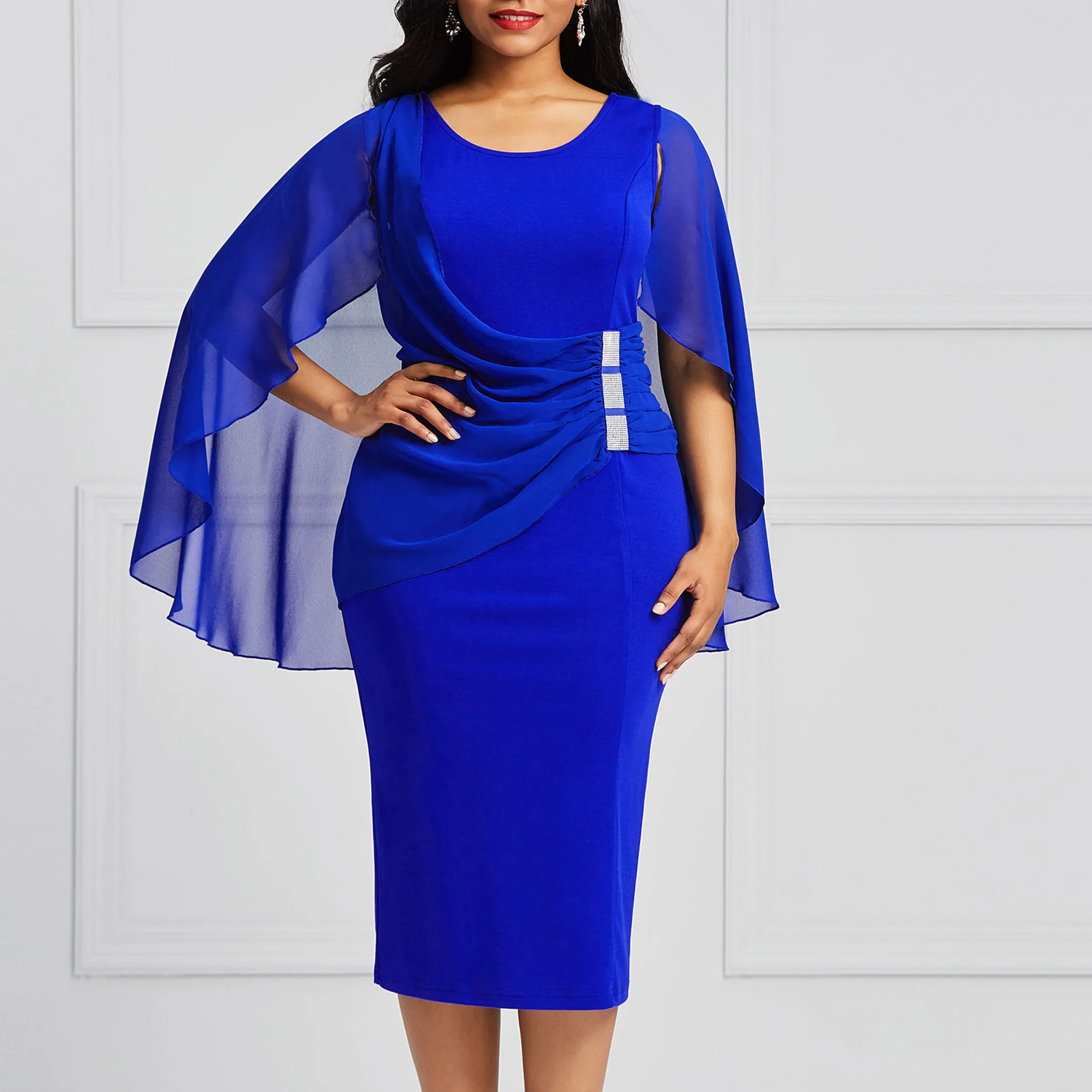 Plus size blue women dress autumn 2019 bodycon batwing sleeve pencil oversize dress sexy summer elegant fashion party dress
Plus size blue women dress autumn 2019 bodycon batwing sleeve pencil oversize dress sexy summer elegant fashion party dress