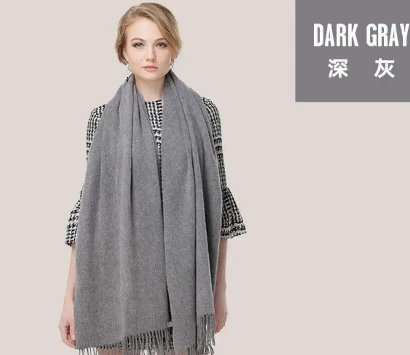 Pashmina Scarf Shawl Wool Cashmere blended Scarf Women Winter Scarfs Thick Dark Gray High Quality Natural Fabric Free Shipping
Pashmina Scarf Shawl Wool Cashmere blended Scarf Women Winter Scarfs Thick Dark Gray High Quality Natural Fabric Free Shipping