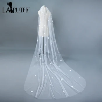 Real Photo White/Ivory Beautiful Flowers Bridal Wedding Veils With Comb One Layer Cathedral Long Bridal Veil Voile Mariage
Real Photo White/Ivory Beautiful Flowers Bridal Wedding Veils With Comb One Layer Cathedral Long Bridal Veil Voile Mariage