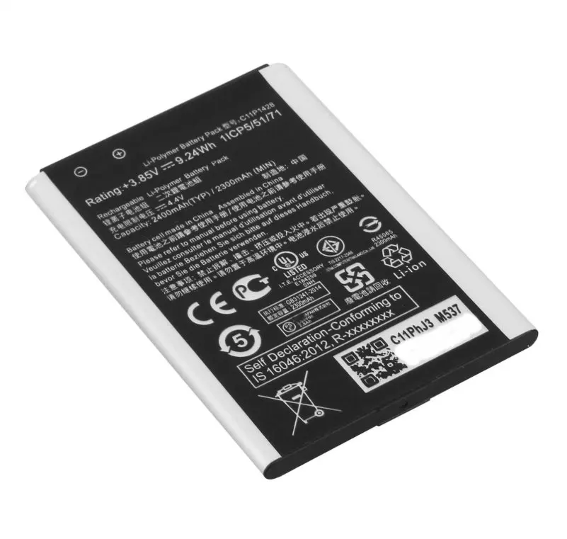 1x 2400mAh 9.24Wh C11P1428 Replacement Battery For ASUS ZenFone2 Laser 5" ZE500KL ZE500KG Z00ED
1x 2400mAh 9.24Wh C11P1428 Replacement Battery For ASUS ZenFone2 Laser 5" ZE500KL ZE500KG Z00ED