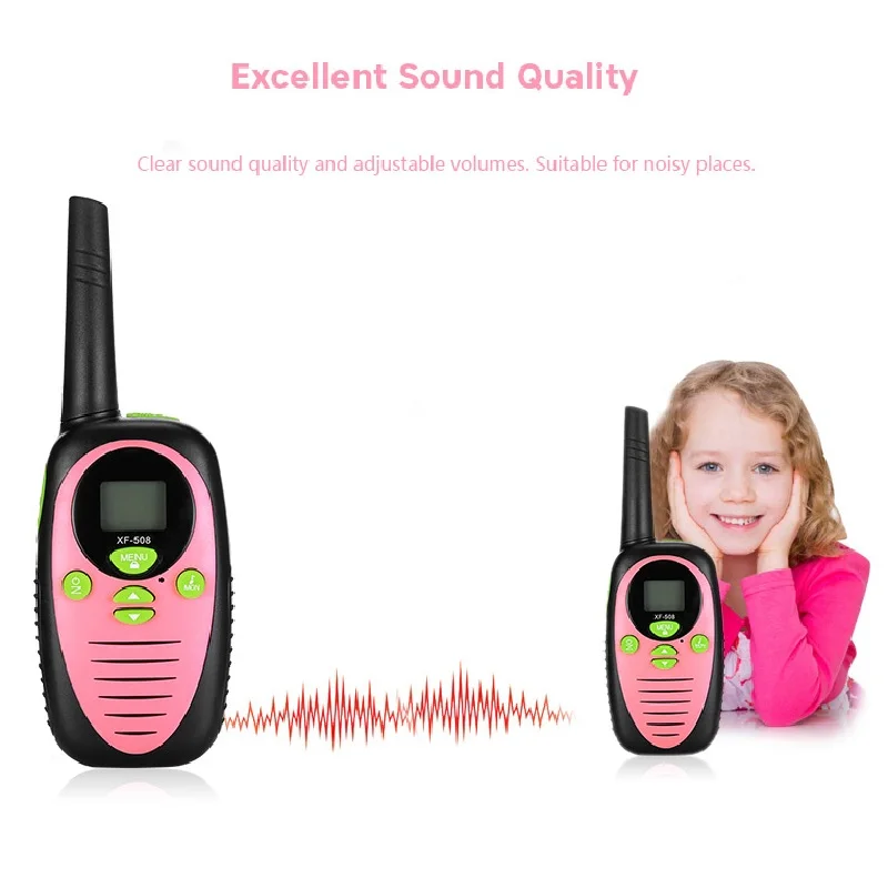 2pcs Mini Walkie Talkie Kids Children Radio Licence-Free 2 Way Radio XF - 508 Children Walkie Talkies 8 Channels 3KM Range Belt
2pcs Mini Walkie Talkie Kids Children Radio Licence-Free 2 Way Radio XF - 508 Children Walkie Talkies 8 Channels 3KM Range Belt