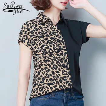 Women's tops and blouses shirts women 2019 ladies tops blouse for women Button short plus size chiffon blouse Leopard 4672 50
Women's tops and blouses shirts women 2019 ladies tops blouse for women Button short plus size chiffon blouse Leopard 4672 50
