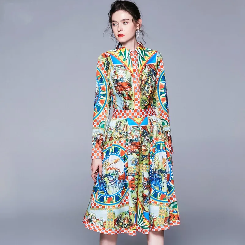 2019 New Runway Elegant Long Sleeve bohemian Print Dress Slim Fashion Sexy Work Casual Women A-line Vintage Dresses Vestidos
2019 New Runway Elegant Long Sleeve bohemian Print Dress Slim Fashion Sexy Work Casual Women A-line Vintage Dresses Vestidos