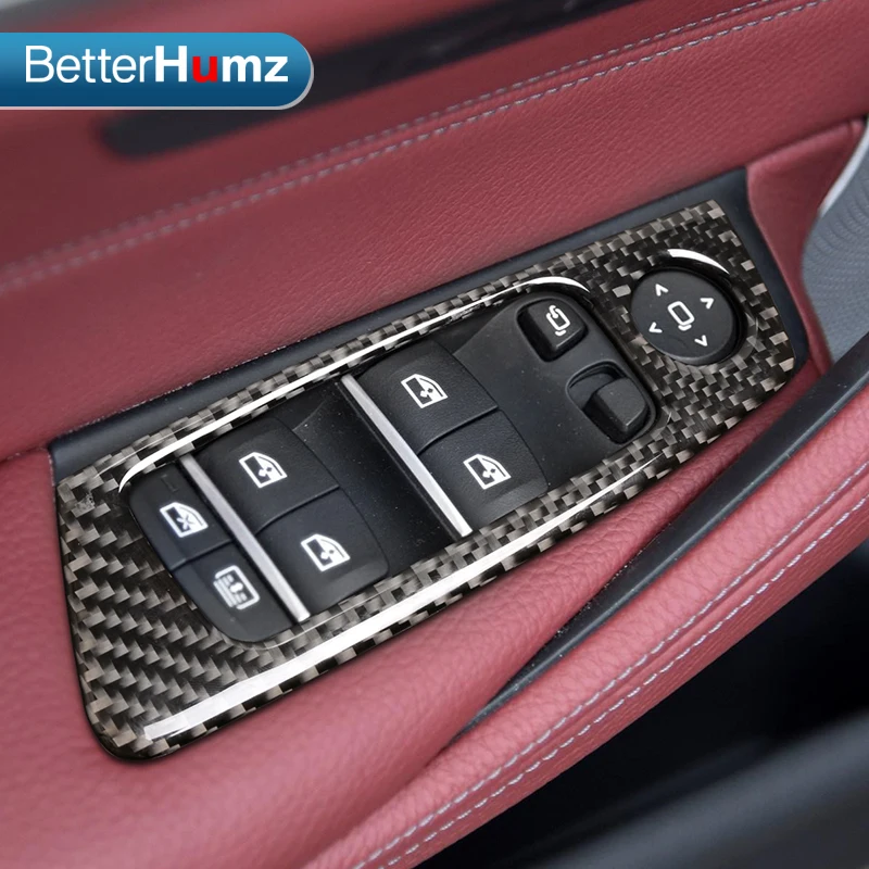 Carbon Fiber Car Window Lifter Control Frame Window Switch Decor Armrest Panel Refit Sticker for BMW G30 5 series 2018
Carbon Fiber Car Window Lifter Control Frame Window Switch Decor Armrest Panel Refit Sticker for BMW G30 5 series 2018