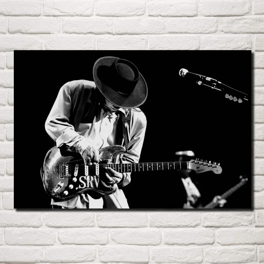 Stevie Ray Vaughan music guitar musicians blues rock monochrome living room Home art Decoration wood frame fabric Posters EX358
Stevie Ray Vaughan music guitar musicians blues rock monochrome living room Home art Decoration wood frame fabric Posters EX358