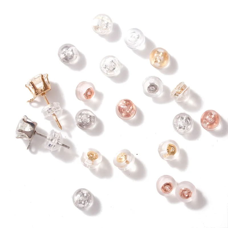 100 PCS 5mm Earrings Set Metal G18K Silicone Earrings Accessories Ear Plugging Earring Back Stopper
100 PCS 5mm Earrings Set Metal G18K Silicone Earrings Accessories Ear Plugging Earring Back Stopper