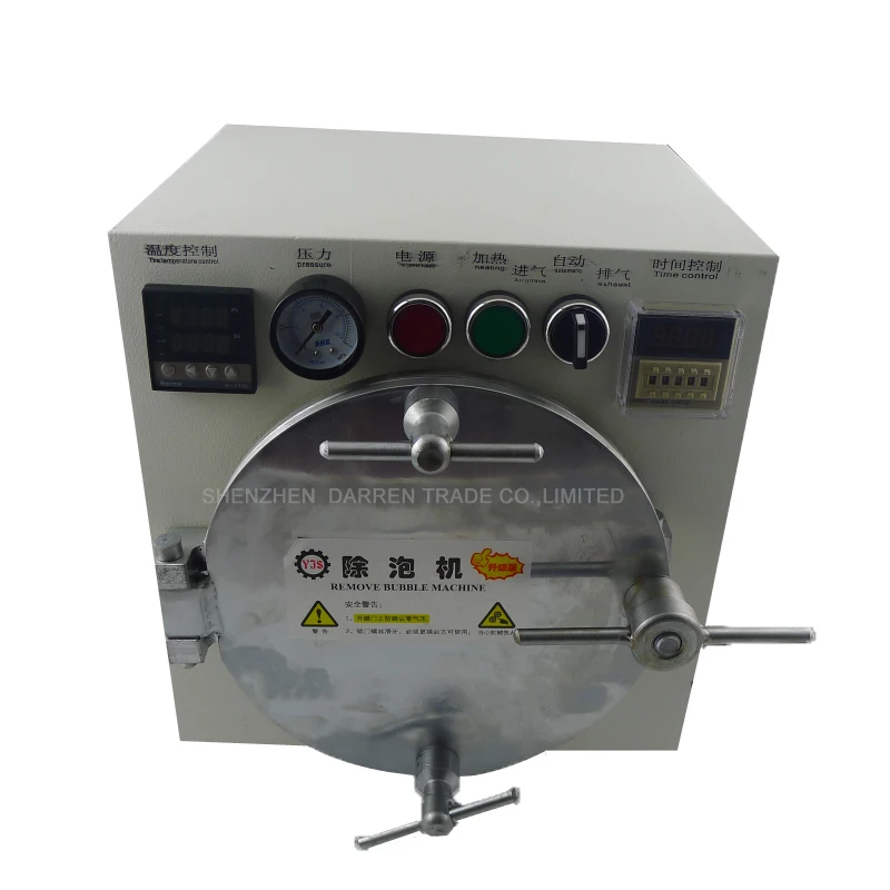 Mini Autoclave Bubble Remover OCA Adhesive Sticker LCD Air Bubble Remove Machine For Glass Refurbishment Cell Phone
Mini Autoclave Bubble Remover OCA Adhesive Sticker LCD Air Bubble Remove Machine For Glass Refurbishment Cell Phone