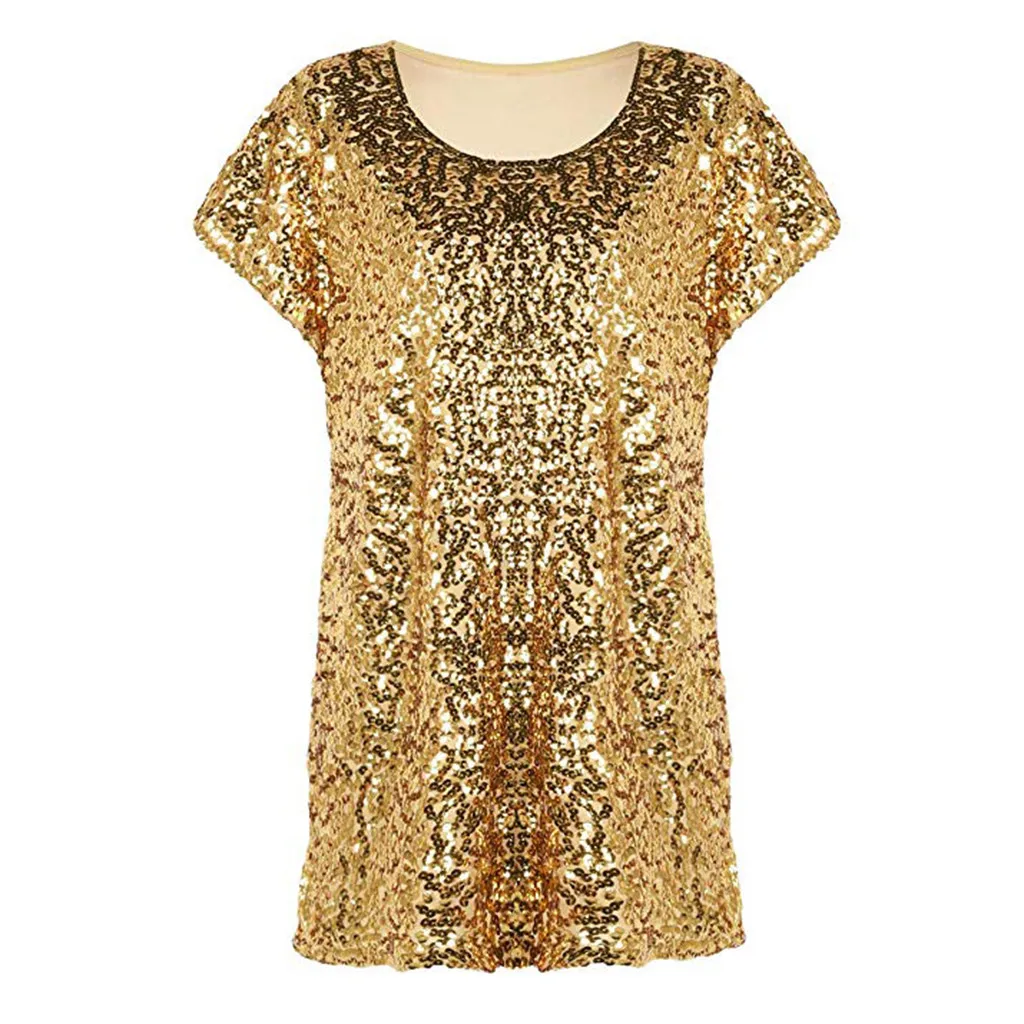 Sequin Top Women's Club Wear Performance Shimmer Glitter T Shirt Ladies Loose Bat Sleeve Party Tunic Tees camisa feminina /PT
Sequin Top Women's Club Wear Performance Shimmer Glitter T Shirt Ladies Loose Bat Sleeve Party Tunic Tees camisa feminina /PT