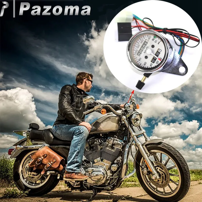 Universal Digital Motorcycle Speedometer Odometer Gauge Turn Signal Headlight LED Indicator Vintage Aluminum Dual Speed Meter
Universal Digital Motorcycle Speedometer Odometer Gauge Turn Signal Headlight LED Indicator Vintage Aluminum Dual Speed Meter