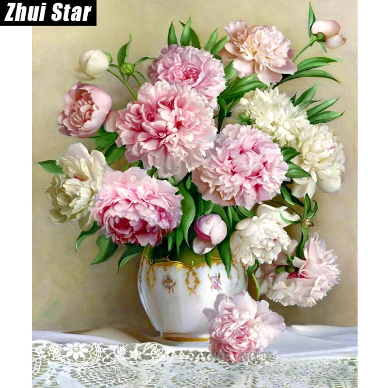 Full Square Diamond 5D DIY Diamond Painting "Pretty Peony Floral" 3D Embroidery Cross Stitch Rhinestone Mosaic Painting Decor BK
Full Square Diamond 5D DIY Diamond Painting "Pretty Peony Floral" 3D Embroidery Cross Stitch Rhinestone Mosaic Painting Decor BK