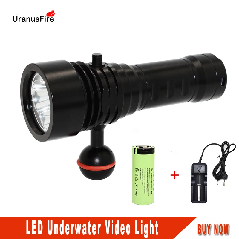 Underwater Photography Light Diving Flashlight P3-L2 3 L2 LED 3000LM Video Photo Lighting Lamp Waterproof Lanterna
Underwater Photography Light Diving Flashlight P3-L2 3 L2 LED 3000LM Video Photo Lighting Lamp Waterproof Lanterna