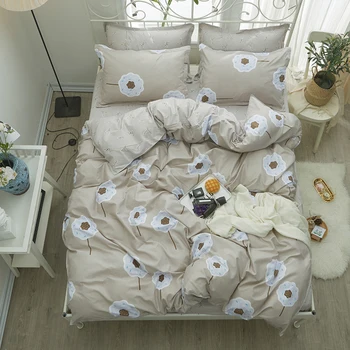 Dandelion 4pcs Bedding Sets Quilt Cover duvet cover Set gray soild color bed sheet pillow cases New pattern bedclothes
Dandelion 4pcs Bedding Sets Quilt Cover duvet cover Set gray soild color bed sheet pillow cases New pattern bedclothes