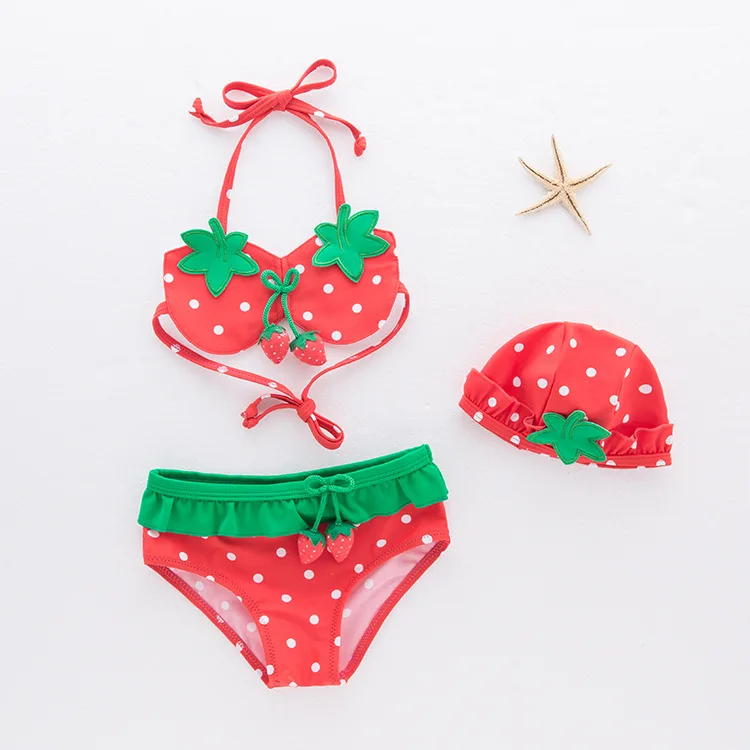 Bikini Girl Baby 2018 2 Pieces Strawberry Fruit Beach Bathing Spa Holiday Condole Belt Swimsuit 3pcs/Set Hat+Bikini Swimwear
Bikini Girl Baby 2018 2 Pieces Strawberry Fruit Beach Bathing Spa Holiday Condole Belt Swimsuit 3pcs/Set Hat+Bikini Swimwear