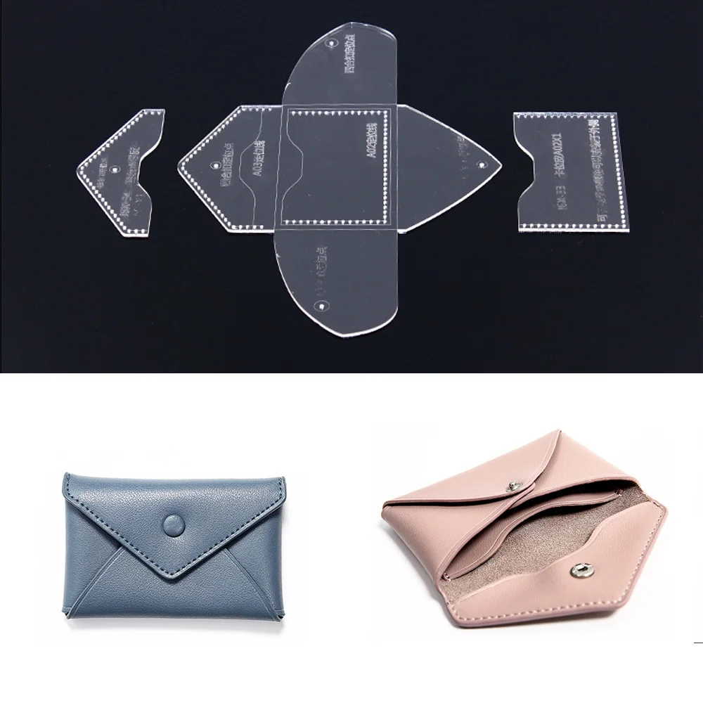 Plexiglass transparent acrylic template DIY handmade leather purse card package version drawing
Plexiglass transparent acrylic template DIY handmade leather purse card package version drawing