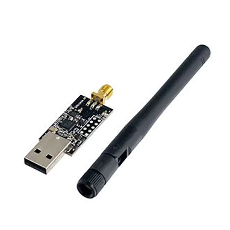 1 pcs x Crazyradio PA - long range 2.4Ghz USB radio dongle with antenna based on the nRF24LU1+ 1km range LOS
1 pcs x Crazyradio PA - long range 2.4Ghz USB radio dongle with antenna based on the nRF24LU1+ 1km range LOS