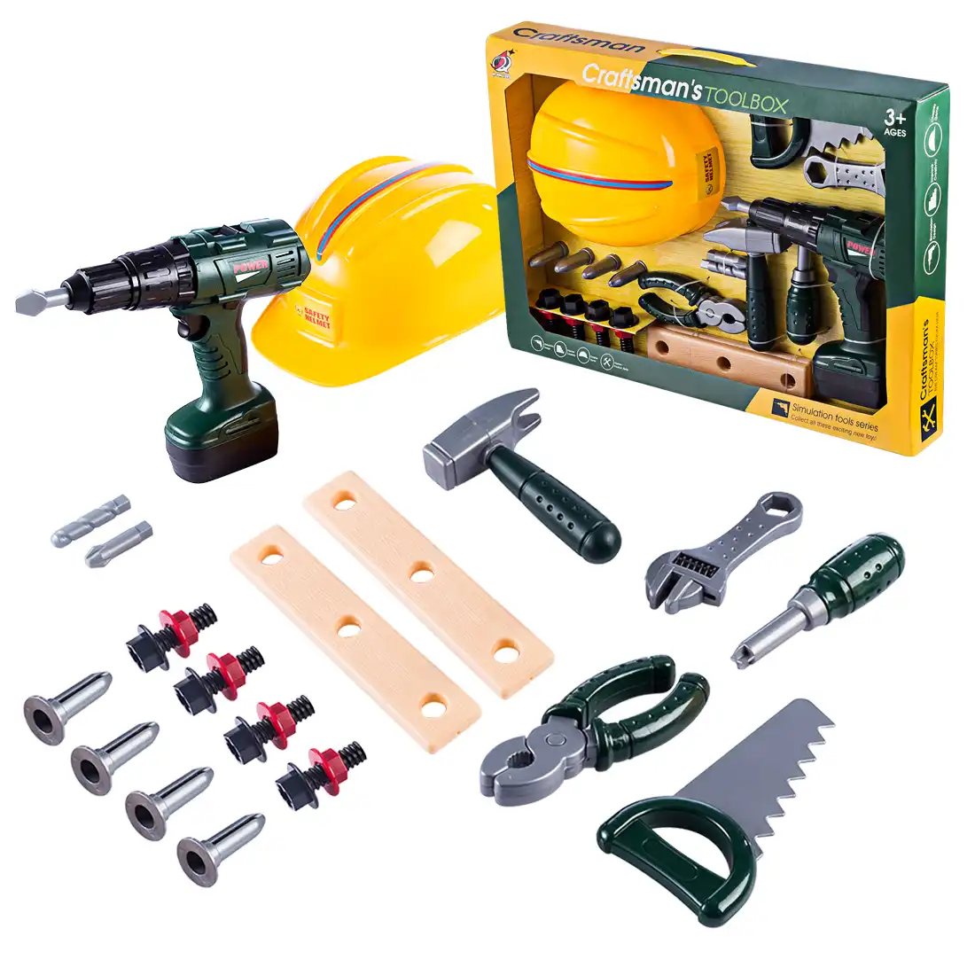 43pcs childrens toolbox toy set repair tools simulation repair