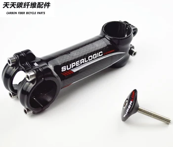 Potence Carbone Superlogic Carbon Fiber Stem With Top Cap Spacer For Road Mtb Bicycle Accessories 60-120mm 31.8mm 3k Finish
Potence Carbone Superlogic Carbon Fiber Stem With Top Cap Spacer For Road Mtb Bicycle Accessories 60-120mm 31.8mm 3k Finish
