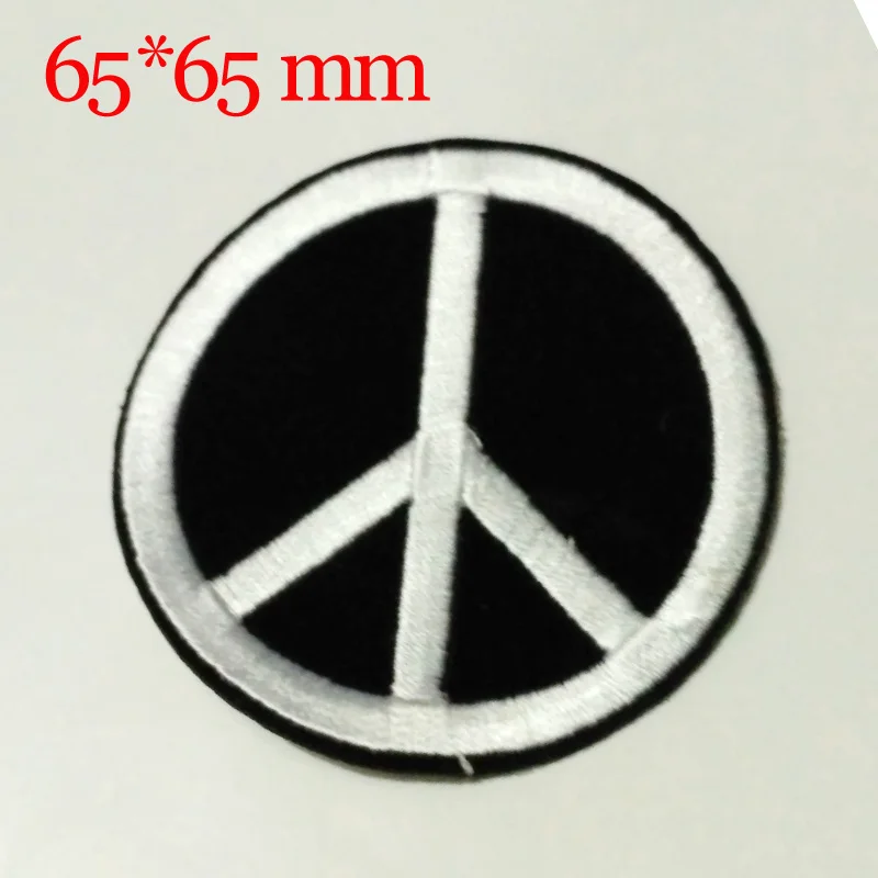 10PCS NEW 65*65 mm Peace sign design Badge Iron-On Patches Embroidered Appliques Sewing Patch Clothes Stickers Garment DIY
10PCS NEW 65*65 mm Peace sign design Badge Iron-On Patches Embroidered Appliques Sewing Patch Clothes Stickers Garment DIY