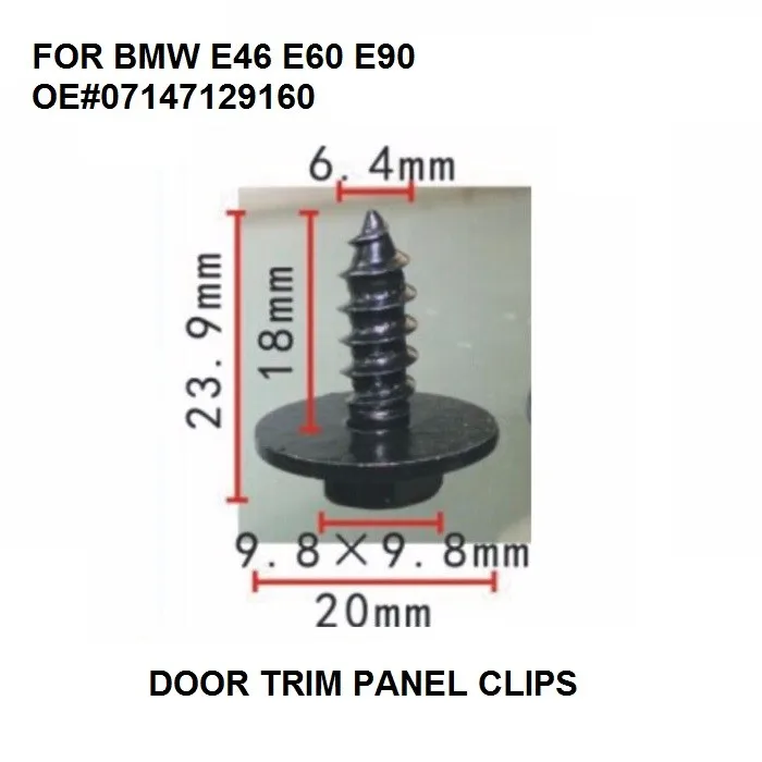 HOT NEW Door Trim Panel Clips For BMW E46 E60 E90 etc Hex Head Metal Screw Set Of 10 GENUINE 07147129160
HOT NEW Door Trim Panel Clips For BMW E46 E60 E90 etc Hex Head Metal Screw Set Of 10 GENUINE 07147129160