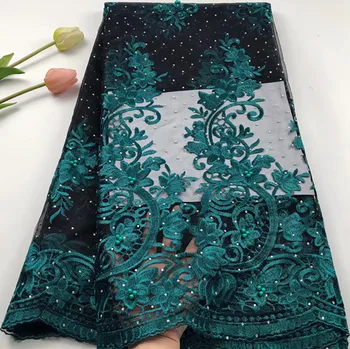 5yards embroidered african french lace fabric with stone african lace fabric high quality nigerian lace fabric with beads HS182
5yards embroidered african french lace fabric with stone african lace fabric high quality nigerian lace fabric with beads HS182