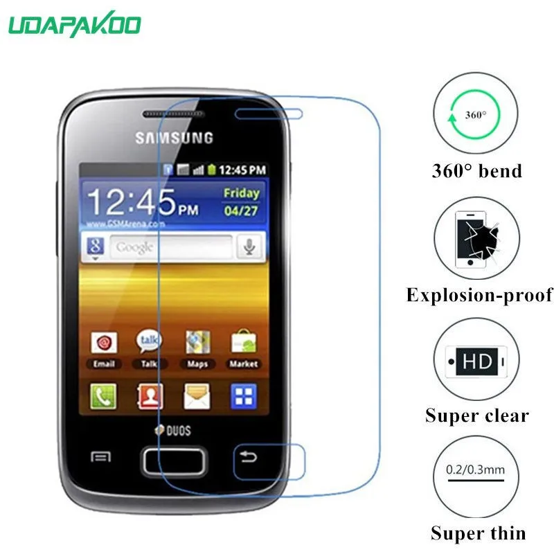 udapakoo clear Tempered (soft glass) film for Samsung Galaxy Y Duos S6102 Y Pop Nano Explosion-proof glass Screen Protector
udapakoo clear Tempered (soft glass) film for Samsung Galaxy Y Duos S6102 Y Pop Nano Explosion-proof glass Screen Protector