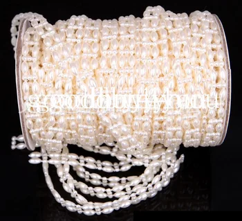 1 Roll 25 Meters Ivory/White 10mm Flatback Rice Pearl Garland Wedding Party Centerpiece Decoration VX14
1 Roll 25 Meters Ivory/White 10mm Flatback Rice Pearl Garland Wedding Party Centerpiece Decoration VX14