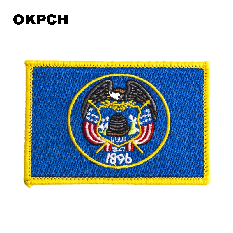 Utah State Flag Embroidered Clothes Patch For Clothing Iron On Patch Thermo-sticker in Patches 1pcs
Utah State Flag Embroidered Clothes Patch For Clothing Iron On Patch Thermo-sticker in Patches 1pcs