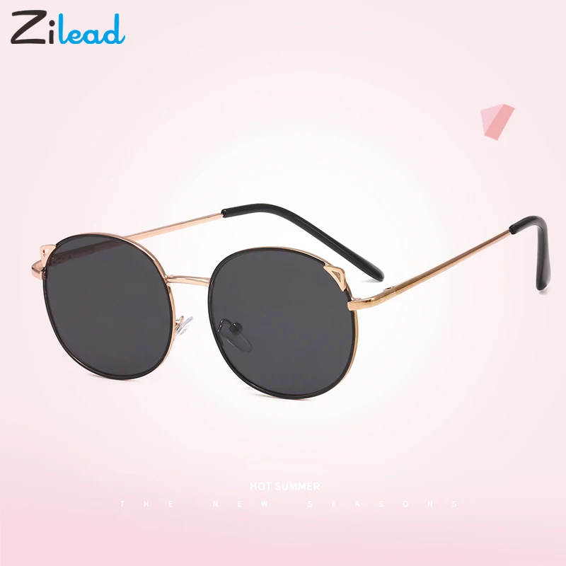 Zilead Cat Ears Round Metal Frame Children Sunglasses Girls Cute Outdoors Kids Glasses Classic Sun Glasses For Oculos UV400
Zilead Cat Ears Round Metal Frame Children Sunglasses Girls Cute Outdoors Kids Glasses Classic Sun Glasses For Oculos UV400