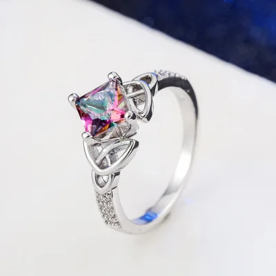 Square Seven rainbow Topaz Crystal Zircon 925 jewelry Silver Ring For Women Fashion Jewelry Shiny Finger Engagement Prom Ring
Square Seven rainbow Topaz Crystal Zircon 925 jewelry Silver Ring For Women Fashion Jewelry Shiny Finger Engagement Prom Ring