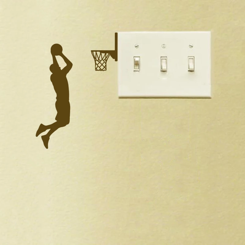 10*18cm Basketball Player Switch Sticker Art Boy Bedroom Living Room Socket Decor Pattern Vinyl Murals Wall Stickers DIY LC1297
10*18cm Basketball Player Switch Sticker Art Boy Bedroom Living Room Socket Decor Pattern Vinyl Murals Wall Stickers DIY LC1297