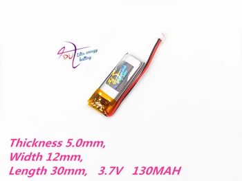 Lot 10 pcs 501230 3.7V 130mAh Lithium Polymer LiPo Rechargeable Battery with 1.5mm connector For Mp3 GPS PSP bluetooth headphone
Lot 10 pcs 501230 3.7V 130mAh Lithium Polymer LiPo Rechargeable Battery with 1.5mm connector For Mp3 GPS PSP bluetooth headphone