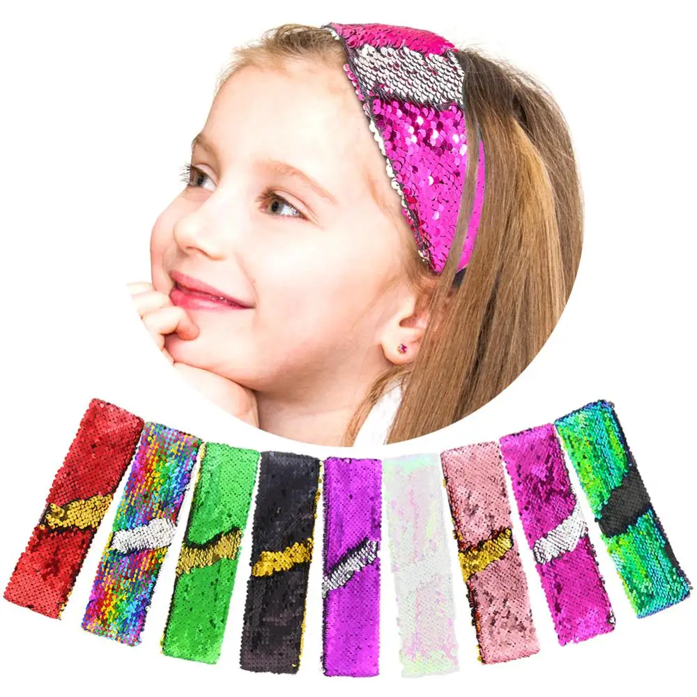 Girls Glitter Sequin Headband Hair Accessories for Girls Birthday Party Gift Favors Children Colorful Changing Sequins Mermaid
Girls Glitter Sequin Headband Hair Accessories for Girls Birthday Party Gift Favors Children Colorful Changing Sequins Mermaid