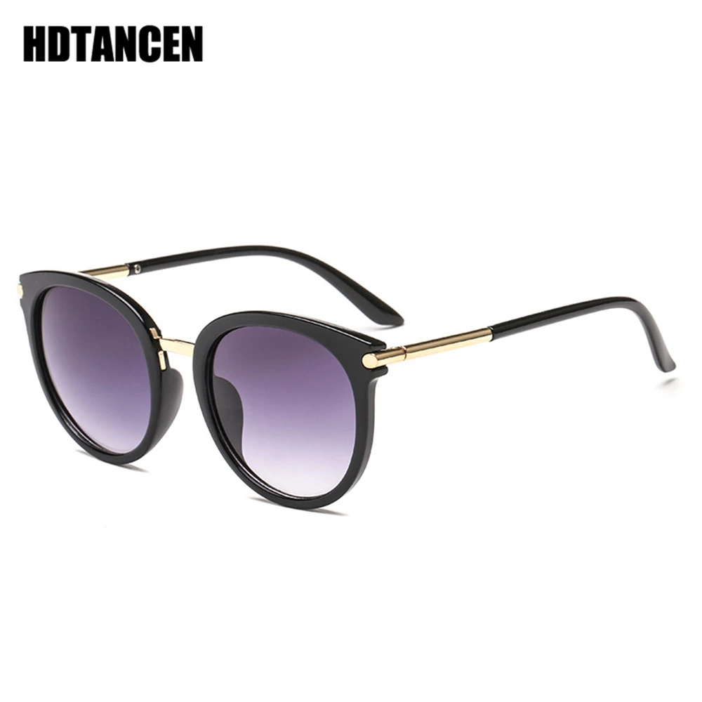 

HDTANCEN New Sunglasses Women Driving Mirrors vintage For Women Reflective flat lens Sun Glasses Female oculos UV400