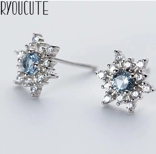 925 Sterling Silver Zirconia Snowflake Snow Earring for Women Wedding Jewelry Pure Silver Earring Pendientes Bijoux
925 Sterling Silver Zirconia Snowflake Snow Earring for Women Wedding Jewelry Pure Silver Earring Pendientes Bijoux