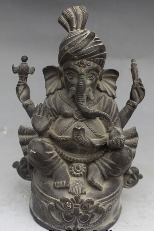 zhaorui588616Old Bronze 4 Arms Ganapati Elephant Ganesh Mammon Lord Ganesha Buddha Statue 
zhaorui588616Old Bronze 4 Arms Ganapati Elephant Ganesh Mammon Lord Ganesha Buddha Statue