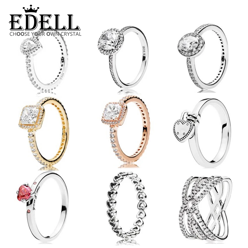 EDELL 100% 925 Sterling Silver Brand New 1:1 Genuine Charm Heart Zircon Tear Drops Geometric Square Ring Woman holiday gift
EDELL 100% 925 Sterling Silver Brand New 1:1 Genuine Charm Heart Zircon Tear Drops Geometric Square Ring Woman holiday gift