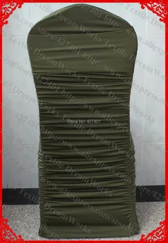 NO.19 Army Green Ruffled Spandex Chair Cover/Lycra Chair Cover/Chair Sash With Band For Wedding Party Banquet Home Decoration
NO.19 Army Green Ruffled Spandex Chair Cover/Lycra Chair Cover/Chair Sash With Band For Wedding Party Banquet Home Decoration