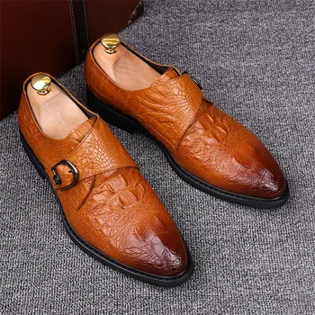 Trendy Men Dress Loafers Comfortable Slip On Men's Loafers Metal Buckle Design Leather Shoes Casual Office Wedding Shoes Man
Trendy Men Dress Loafers Comfortable Slip On Men's Loafers Metal Buckle Design Leather Shoes Casual Office Wedding Shoes Man