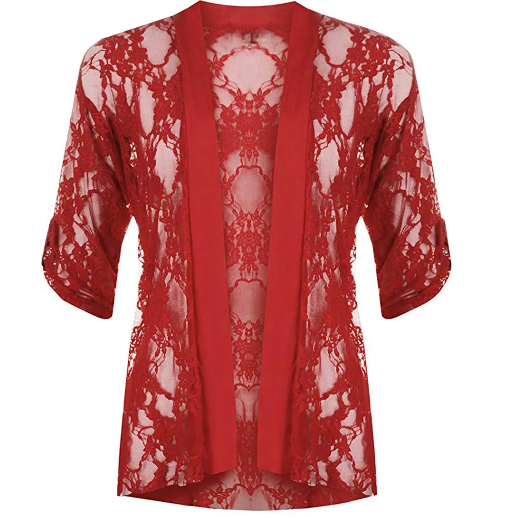 Feitong Large Size Women Tunic Shirt New Women Floral Lace Short Sleeve Blouse Ladies Open Cardigan Top blusas mujer de moda
Feitong Large Size Women Tunic Shirt New Women Floral Lace Short Sleeve Blouse Ladies Open Cardigan Top blusas mujer de moda
