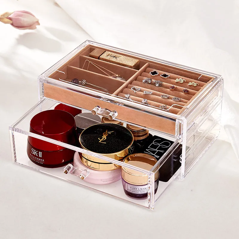 Acrylic Portable Transparent Makeup Organizer Storage Box Make Up Organizer Ring Jewelry Box Organizer Storage Drawers Organizer 
Acrylic Portable Transparent Makeup Organizer Storage Box Make Up Organizer Ring Jewelry Box Organizer Storage Drawers Organizer