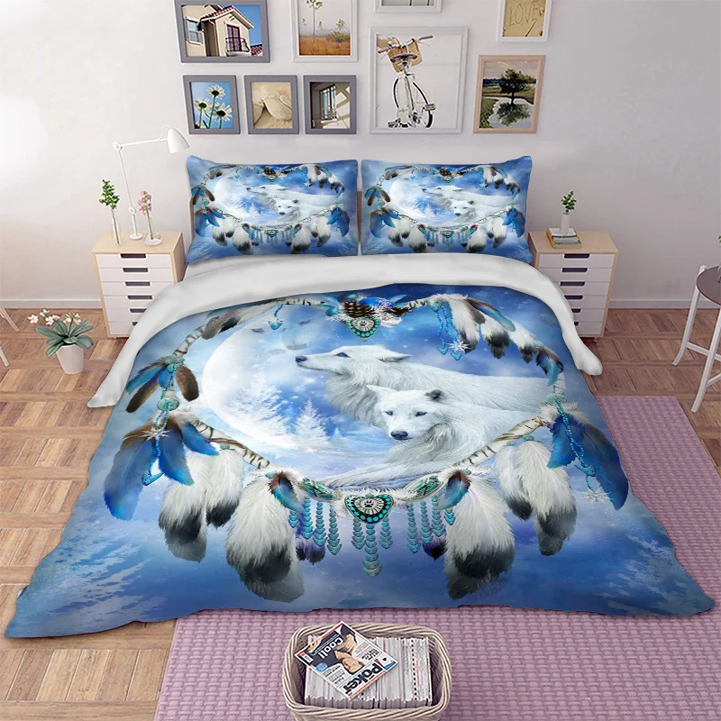 Wolf Bedding Set with pillow case Twin Full Queen King UK Double AU Single 3D Duvet Cover quilt cover Totem Bed Linen new 3pcs
Wolf Bedding Set with pillow case Twin Full Queen King UK Double AU Single 3D Duvet Cover quilt cover Totem Bed Linen new 3pcs