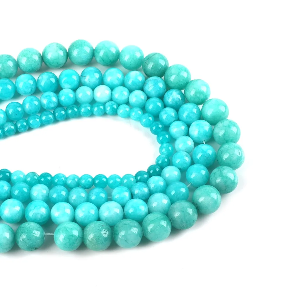 6/8/10/12mm Natural Stone Blue Amazonite Agates Round Loose Stone Beads For Jewelry Making DIY Bracelet Necklace
6/8/10/12mm Natural Stone Blue Amazonite Agates Round Loose Stone Beads For Jewelry Making DIY Bracelet Necklace