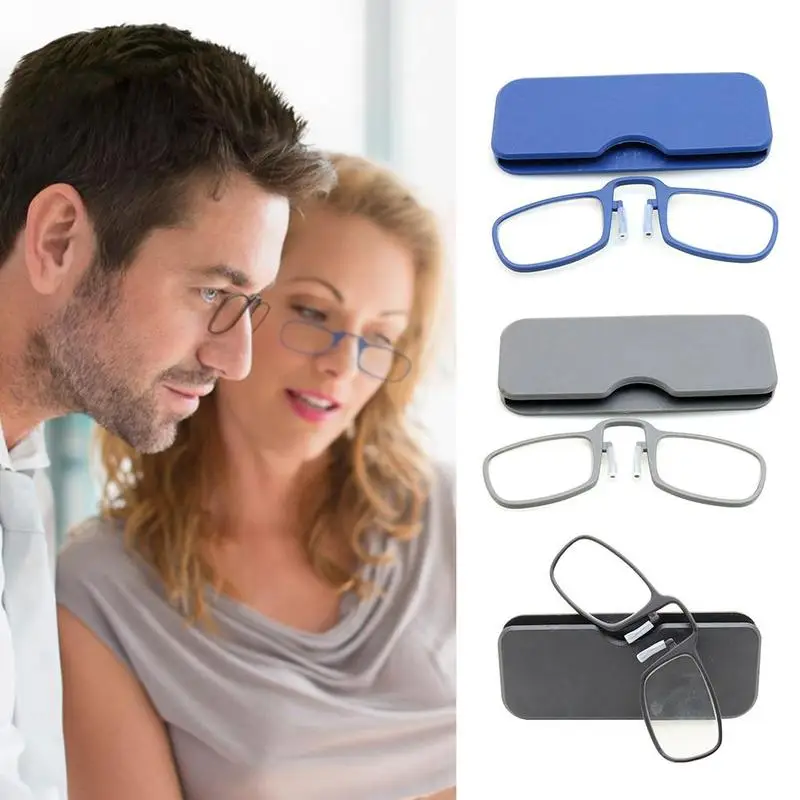 Portable Personality Old Light Mirror Reading Glasses New Fashion Clip Nose Reading Mirror Unisex With Carry Box
Portable Personality Old Light Mirror Reading Glasses New Fashion Clip Nose Reading Mirror Unisex With Carry Box