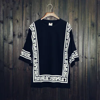 Big Size West Coast Hip-Hop Summer Dress Men Sweat T-Shirt Trends Europe United National Printed BBOY Loose Clothes Personality
Big Size West Coast Hip-Hop Summer Dress Men Sweat T-Shirt Trends Europe United National Printed BBOY Loose Clothes Personality