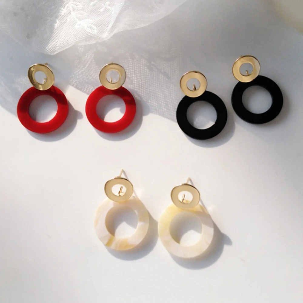 Chadestinty Gold Color Geometric Round Drop Earrings For Women White Red Earring Resin Jewelry Wedding Black Earings oorbellen
Chadestinty Gold Color Geometric Round Drop Earrings For Women White Red Earring Resin Jewelry Wedding Black Earings oorbellen