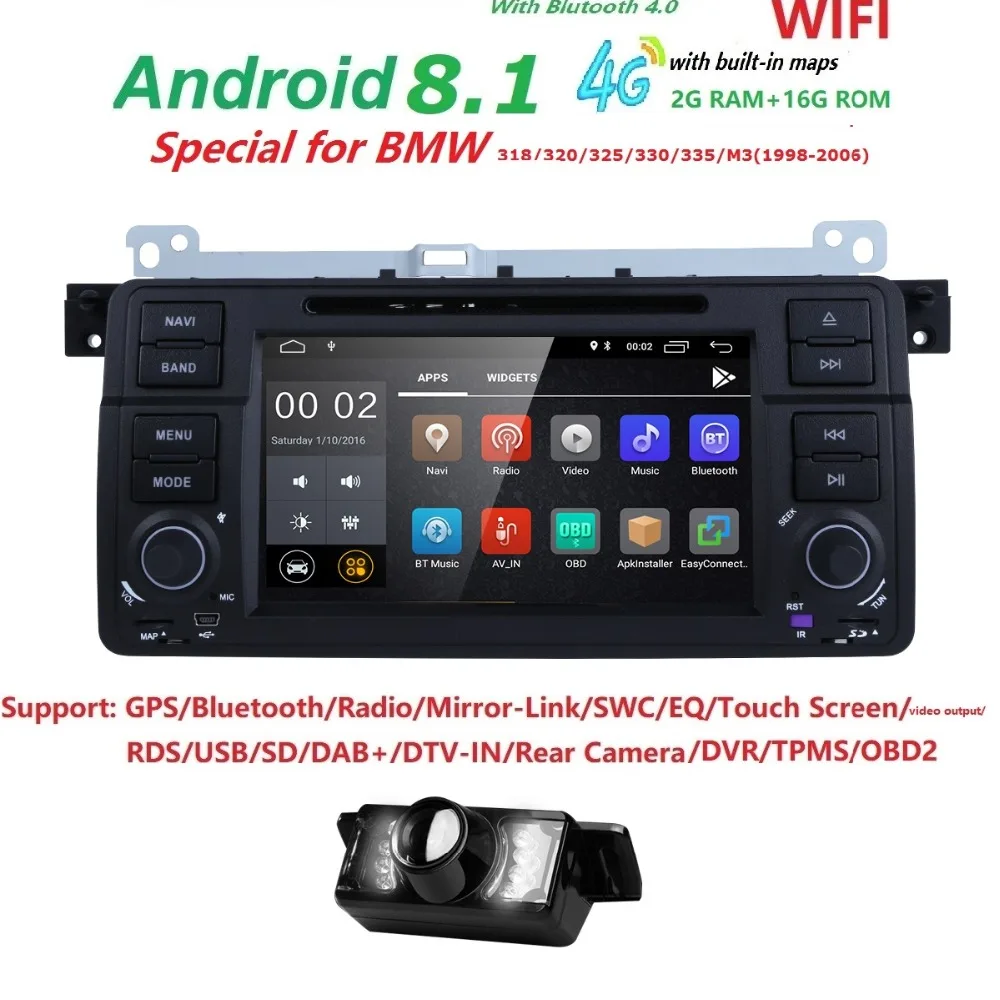 4GWIFI Android9.0 Car DVD Player for BMW E46 Range Rover Bluetooth Retrofit Kits with Quad Core Cortex A9 Radio Tape Recorder BT
4GWIFI Android9.0 Car DVD Player for BMW E46 Range Rover Bluetooth Retrofit Kits with Quad Core Cortex A9 Radio Tape Recorder BT