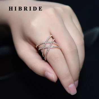 HIBRIDE Charm X Combined CZ Pave Big Finger Rings For Women Jewelry Gold /Rose Gold Ring Anillos Mujer Party Ring R-219
HIBRIDE Charm X Combined CZ Pave Big Finger Rings For Women Jewelry Gold /Rose Gold Ring Anillos Mujer Party Ring R-219