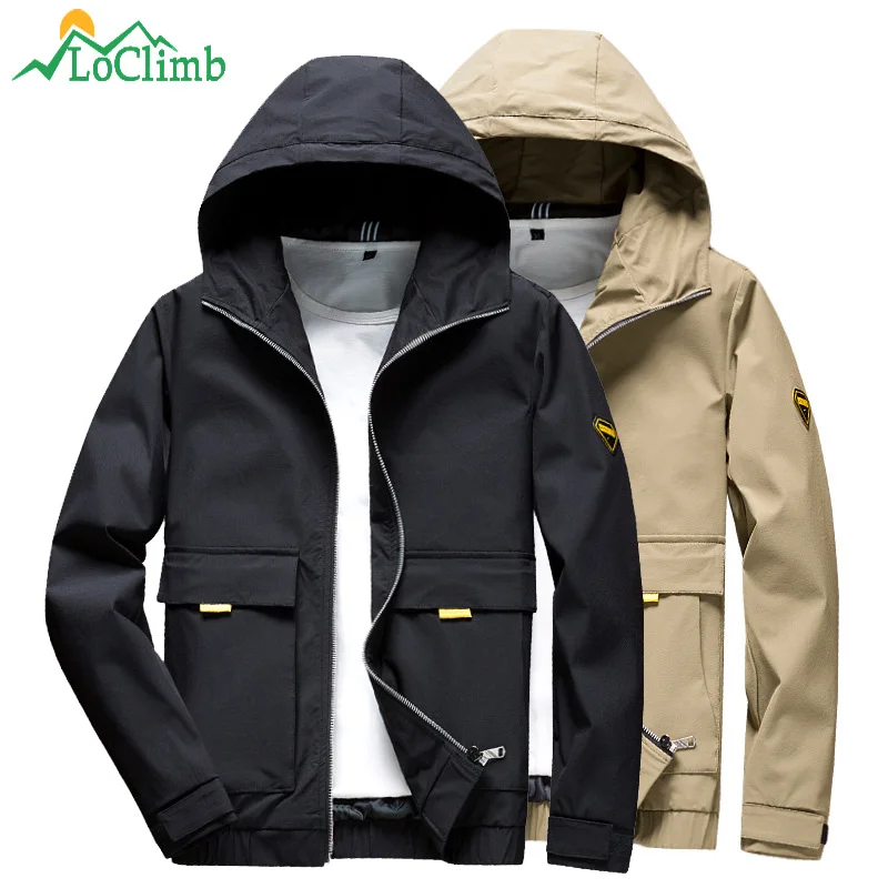 LoClimb Outdoor Softshell Jacket Men Sport Hooded Coat Men's Windbreaker Trekking/Hiking Jackets Windproof Jacket For Man AM390
LoClimb Outdoor Softshell Jacket Men Sport Hooded Coat Men's Windbreaker Trekking/Hiking Jackets Windproof Jacket For Man AM390