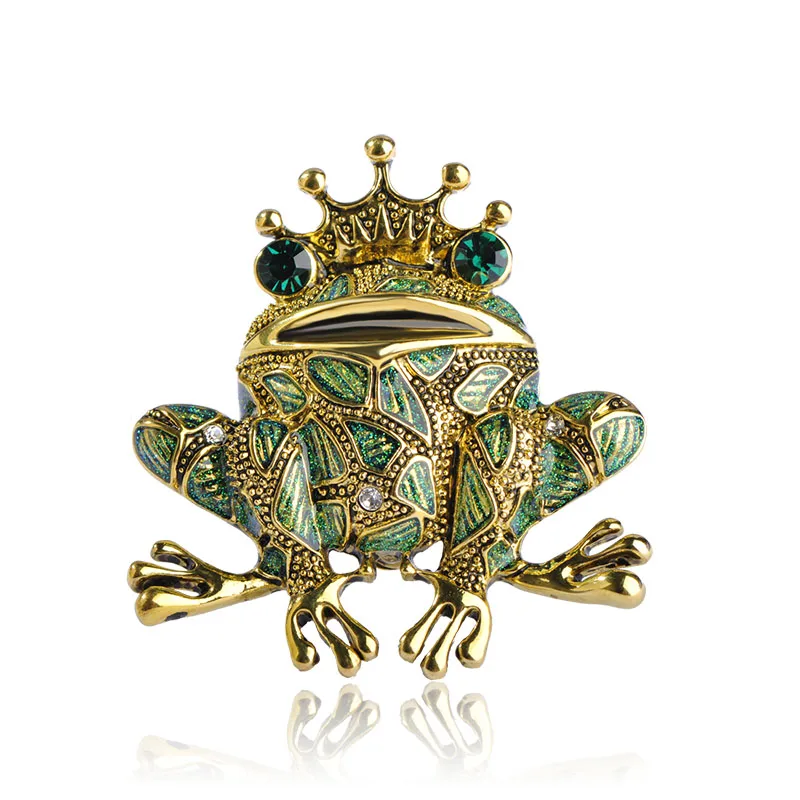 Blucome Vivid Frog Crown Brooches Women Man Kids Enamel sapo Broach Dress Decoration Crystals Broches Hijab Scarf Accessories
Blucome Vivid Frog Crown Brooches Women Man Kids Enamel sapo Broach Dress Decoration Crystals Broches Hijab Scarf Accessories